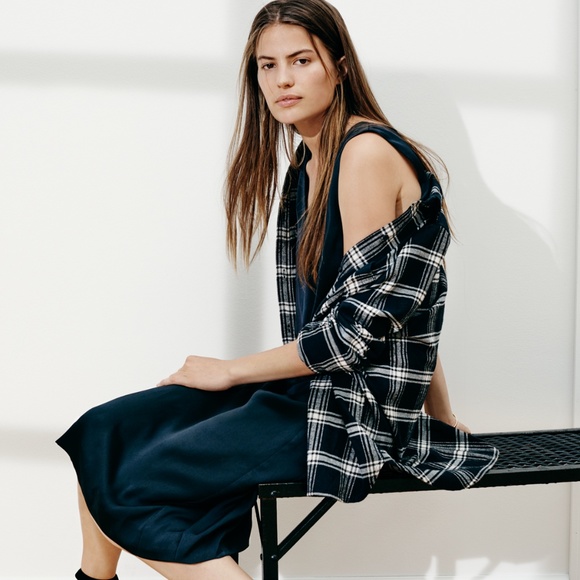 Madewell Tops - MADEWELL Flannel Ex-Boyfriend Shirt Plaid {M42}